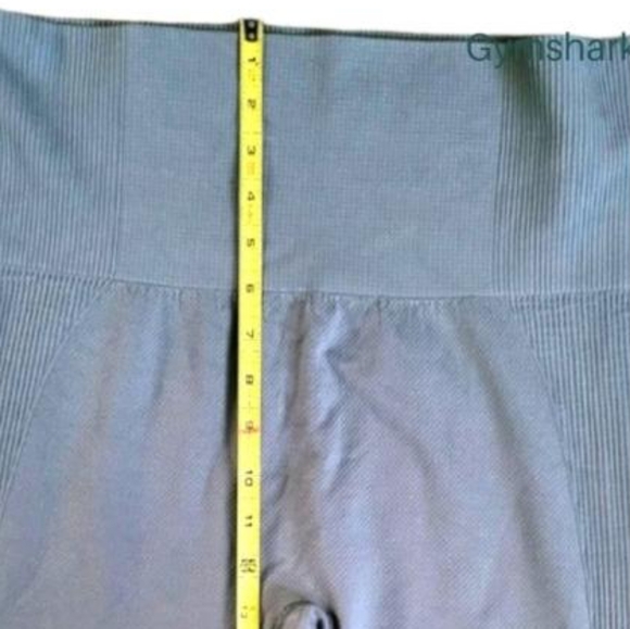 Gymshark Power Down Tight Legging Lounge Pant Gym Turquoise Blue Women Large L - Picture 5 of 8